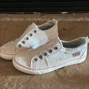 Womens Taupe Blowfish Canvas Shoes